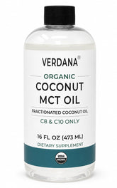 Verdana Organic Coconut MCT Oil 16oz front view