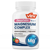 VEV Magnesium Complex 300mg 15-in-1 Vegan Capsules front view