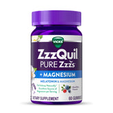Vicks ZzzQuil PURE Zzzs + Magnesium Gummies front view