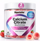 Vigorintha Calcium Gummies front view with packaging