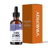 Vimergy Kids Organic Liquid Zinc Drops 130g front view