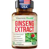 Vimerson Health Ginseng Supplement 1000mg front view