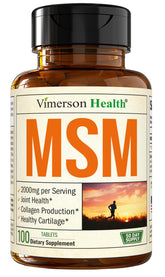 Vimerson Health MSM Joint Support Supplement 2000mg front view of packaging