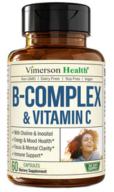 Vimerson Health Super B Complex Vitamins front view with label