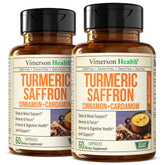 Vimerson Health Turmeric and Saffron Capsules front view