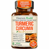 Vimerson Health Turmeric Curcumin Supplement 1200mg front view