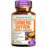 Vimerson Health Turmeric & Saffron Capsules 1000mg front view