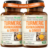Vimerson Health Turmeric Supplement 60 Capsules front view
