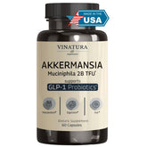 VINATURA Akkermansia Probiotic Supplement 60 capsules front view