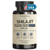 VINATURA Shilajit Capsules 60 count bottle front view