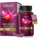 VINIA Resveratrol Supplement front view with packaging
