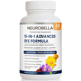 VISIOVANCE Lutein Eye Support Supplement front view with capsule bottle