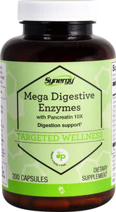 Vitacost Mega daily Enzymes 10X 100 Capsules front view