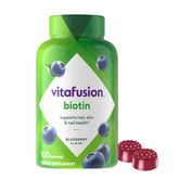 Vitafusion Extra Strength Biotin Gummy Vitamins 100 count bottle front view
