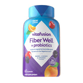 Vitafusion Fiber Well Probiotic + Prebiotic Gummies 60-count front view
