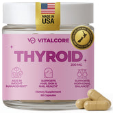 Vital Core Thyroid Extract 200mg 60 Capsules front view