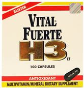 Vital Fuerte H3 Multivitaminico 100 Cap front view