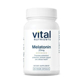 Vital Nutrients Melatonin 20mg 60 Capsules front view
