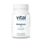 Vital Nutrients Melatonin 3mg Capsules front view