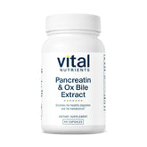 Vital Nutrients Ox Bile daily Enzyme Supplement 500mg front view
