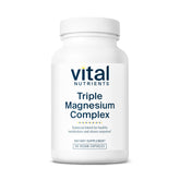 Vital Nutrients Triple Magnesium Complex 500mg vegan capsules front view