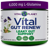 Vital Planet Gut Renew L-Glutamine Powder 195g front view