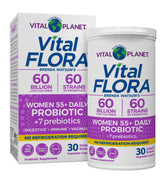 Vital Planet Women 55+ Daily Probiotic front view of packaging