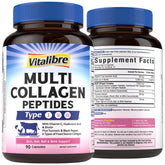 Vitalibre Collagen Supplement 90 capsules front view
