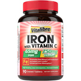 Vitalibre Iron Supplement 65mg front view of packaging
