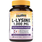Vitalibre L-Lysine 1000mg capsules front view