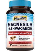 Vitalibre Magnesium Ashwagandha Complex 45g front view