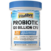 Vitalibre Probiotic Supplement 30 capsules front view