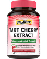 Vitalibre Tart Cherry Capsules 500mg front view