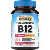 Vitalibre Vitamin B12 2500 mcg fast melting tablets front view