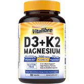 Vitalibre Vitamin D3 K2 Magnesium Complex front view