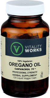 Vitality Works Oregano Herbal Supplement 229g front view