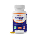 Vitamatic Berberine with Ceylon Cinnamon 240 Capsules front view