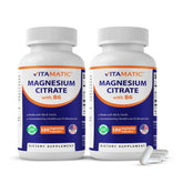 Vitamatic Extra Strength Magnesium Supplement 500mg capsules front view