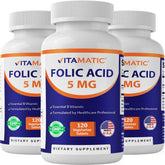 Vitamatic Folic Acid Supplement 181g front view