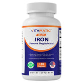 Vitamatic Iron Supplement 28mg front view with packaging