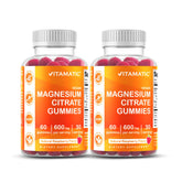 Vitamatic Magnesium Gummies front view with packaging