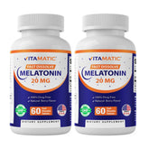 Vitamatic Melatonin 20mg fast dissolve tablets front view