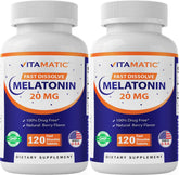 Vitamatic Melatonin Fast Dissolve Tablets 20mg front view