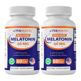 Vitamatic Melatonin Fast Dissolve Tablets 60mg front view
