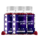 Vitamatic Melatonin Gummies 20mg front view with packaging