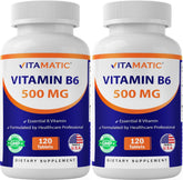 Vitamatic Vitamin B6 capsules front view