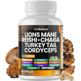 Vitamax MycoBoost Mushroom Blend 60 Capsules front view