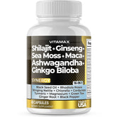 Vitamax Shilajit Capsules front view with packaging