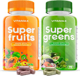 Vitamax Super Fruits & Veggies supplement front view with packaging