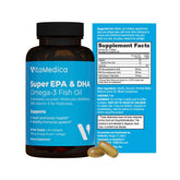 VitaMedica Omega-3 Fish Oil Softgels 750mg front view